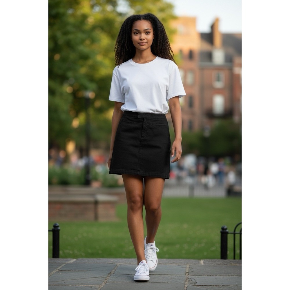Gap Mini Skirt Woman's Size 6 Black Stretch Waist 28" x 16.5" Length